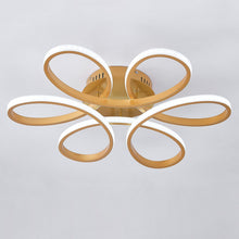 Load image into Gallery viewer, Golden Frame Modern Cool White LED Chandelier Ceiling Light Ceiling Lights Living and Home