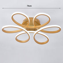 Load image into Gallery viewer, Golden Frame Modern Cool White LED Chandelier Ceiling Light Ceiling Lights Living and Home