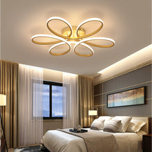 Load image into Gallery viewer, Golden Frame Modern Cool White LED Chandelier Ceiling Light Ceiling Lights Living and Home 74 cm Cool White
