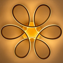 Load image into Gallery viewer, Golden Frame Modern Cool White LED Chandelier Ceiling Light Ceiling Lights Living and Home 74 cm Dimmable