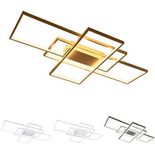 Load image into Gallery viewer, Neutral Style Rectangular LED Semi Flush Ceiling Light