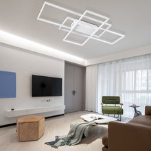 Load image into Gallery viewer, Neutral Style Rectangular LED Semi Flush Ceiling Light