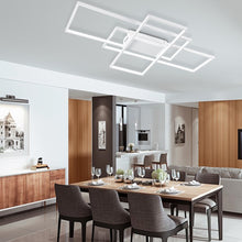 Load image into Gallery viewer, Neutral Style Rectangular LED Semi Flush Ceiling Light
