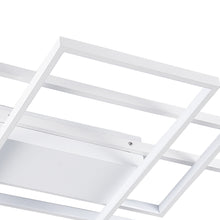 Load image into Gallery viewer, Neutral Style Rectangular LED Semi Flush Ceiling Light