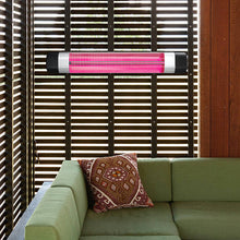 Load image into Gallery viewer, 2kW Adjustable Garden Outdoor Warmer Wall Mounted Patio Heater Pink Light patio heater Living and Home