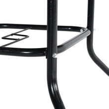 Load image into Gallery viewer, Metallic and Tempered Glass Garden Table with Parasol Hole Outdoor