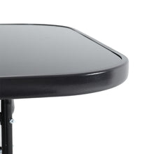 Load image into Gallery viewer, Metallic and Tempered Glass Garden Table with Parasol Hole Outdoor