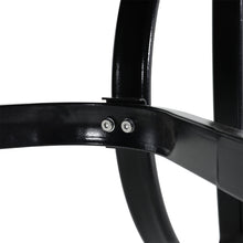 Load image into Gallery viewer, Metallic and Tempered Glass Garden Table with Parasol Hole Outdoor