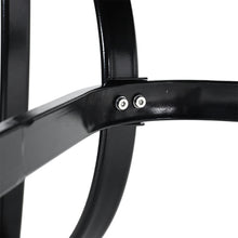 Load image into Gallery viewer, Metallic and Tempered Glass Garden Table with Parasol Hole Outdoor