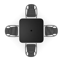 Load image into Gallery viewer, Garden Square Tempered Glass Table and Rattan Chairs Garden Dining Sets Living and Home