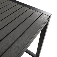 Load image into Gallery viewer, Outdoor Wooden and Metallic Dining Table with parasol hole