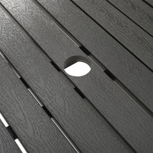 Load image into Gallery viewer, Outdoor Wooden and Metallic Dining Table with parasol hole