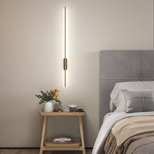 Load image into Gallery viewer, Modern Gold Aluminum Linear LED Wall Lighting Fixture 100cm