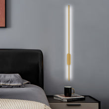 Load image into Gallery viewer, Modern Gold Aluminum Linear LED Wall Lighting Fixture 100cm