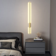 Load image into Gallery viewer, Modern Gold Aluminum Linear LED Wall Lighting Fixture 100cm Wall Lamps Living and Home Warm