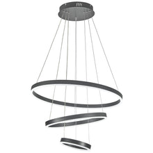 Load image into Gallery viewer, Modern 3 Ring Aluminum Round Hanging LED Pendant Light Chandeliers Living and Home