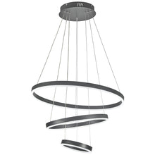 Load image into Gallery viewer, Modern 3 Ring Aluminum Round Hanging LED Pendant Light
