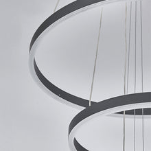 Load image into Gallery viewer, Modern 3 Ring Aluminum Round Hanging LED Pendant Light