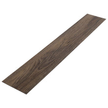 Load image into Gallery viewer, PVC Wooden Self-adhesive Laminate Flooring Planks for Home Decor Living and Home Dark Wood