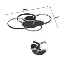 Load image into Gallery viewer, Modern 5 Rings LED Ceiling Light 115W White Light Ceiling Lights Living and Home