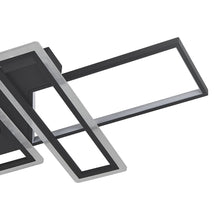 Load image into Gallery viewer, Geometric Black Frame LED Ceiling Light