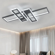 Load image into Gallery viewer, Geometric Black Frame LED Ceiling Light