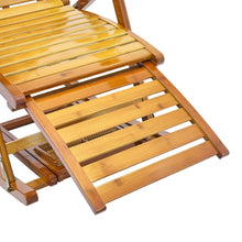 Load image into Gallery viewer, Bamboo Rocking Chair Foldable Recliner Sun Loungers Living and Home