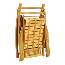 Load image into Gallery viewer, Bamboo Rocking Chair Foldable Recliner Sun Loungers Living and Home
