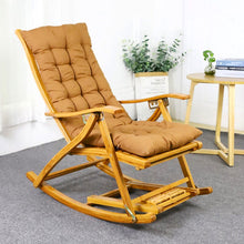 Load image into Gallery viewer, Bamboo Rocking Chair Foldable Recliner Sun Loungers Living and Home