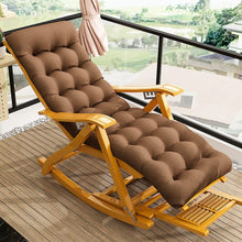 Load image into Gallery viewer, Bamboo Rocking Chair Foldable Recliner Sun Loungers Living and Home
