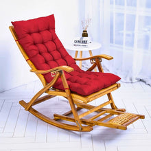 Load image into Gallery viewer, Bamboo Rocking Chair Foldable Recliner Sun Loungers Living and Home