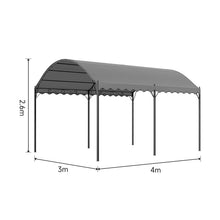 Load image into Gallery viewer, 300cm Wide Outdoor Metal Arched Pergola with Shade Canopies & Gazebos Living and Home