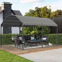 Load image into Gallery viewer, 300cm Wide Outdoor Metal Arched Pergola with Shade Canopies & Gazebos Living and Home