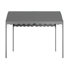 Load image into Gallery viewer, 300cm Wide Outdoor Metal Arched Pergola with Shade Dark Grey Canopies & Gazebos Living and Home