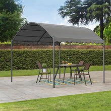Load image into Gallery viewer, 300cm Wide Outdoor Metal Arched Pergola with Shade Dark Grey Canopies & Gazebos Living and Home