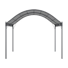 Load image into Gallery viewer, 300cm W Outdoor Metal Arched Pergola with Shade Dark Grey Canopies & Gazebos Living and Home