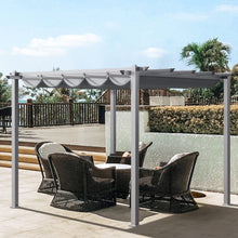 Load image into Gallery viewer, 300cm Wide Aluminum Pergola for Patio Deck Outdoor Horizontal Pulling Square Pergolar Canopies & Gazebos Living and Home