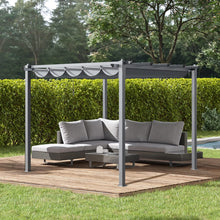 Load image into Gallery viewer, 300cm Wide Aluminum Pergola for Patio Deck Outdoor Horizontal Pulling Square Pergolar Canopies & Gazebos Living and Home