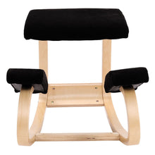 Load image into Gallery viewer, Kneeling Chair with Birch Wood Frame and Suede Fabric Living and Home
