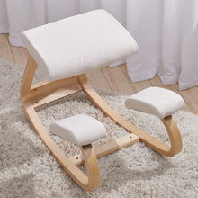 Load image into Gallery viewer, Kneeling Chair with Birch Wood Frame and Suede Fabric Living and Home