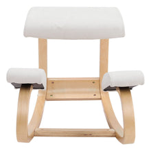 Load image into Gallery viewer, Kneeling Chair with Birch Wood Frame and Suede Fabric Living and Home