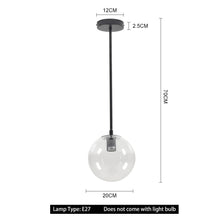 Load image into Gallery viewer, 1-Light Pendant Light with Glass Lampshade Pendant Lights Living and Home