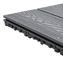 Load image into Gallery viewer, Wood Grain Composite Deck Tile Set of 11/6 Floor Planks Living and Home