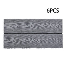 Load image into Gallery viewer, Wood Grain Composite Deck Tile Set of 11/6 Floor Planks Living and Home 30cm L x 60cm W/6pcs