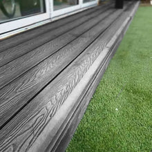 Load image into Gallery viewer, Wood Grain Composite Deck Tile Set of 11/6 Floor Planks Living and Home