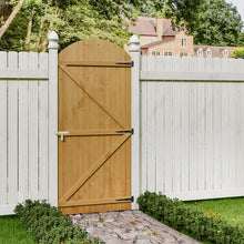 Load image into Gallery viewer, Semi Braced Arch Top Strong Wooden Garden Gate