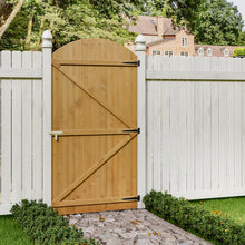Load image into Gallery viewer, Semi Braced Arch Top Strong Wooden Garden Gate