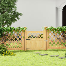 Load image into Gallery viewer, Diyspace Rhombus Garden Wood Fence Gate