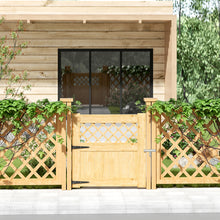 Load image into Gallery viewer, Diyspace Rhombus Garden Wood Fence Gate