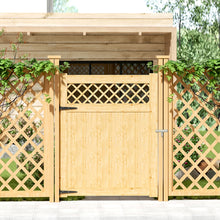 Load image into Gallery viewer, Diyspace Rhombus Garden Wood Fence Gate